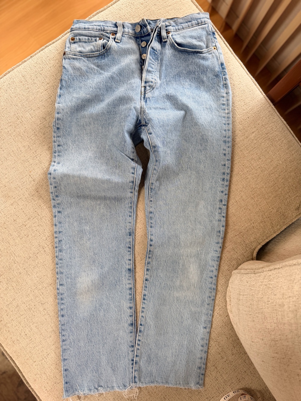 Classic Light Blue Straight Leg Women's Jeans